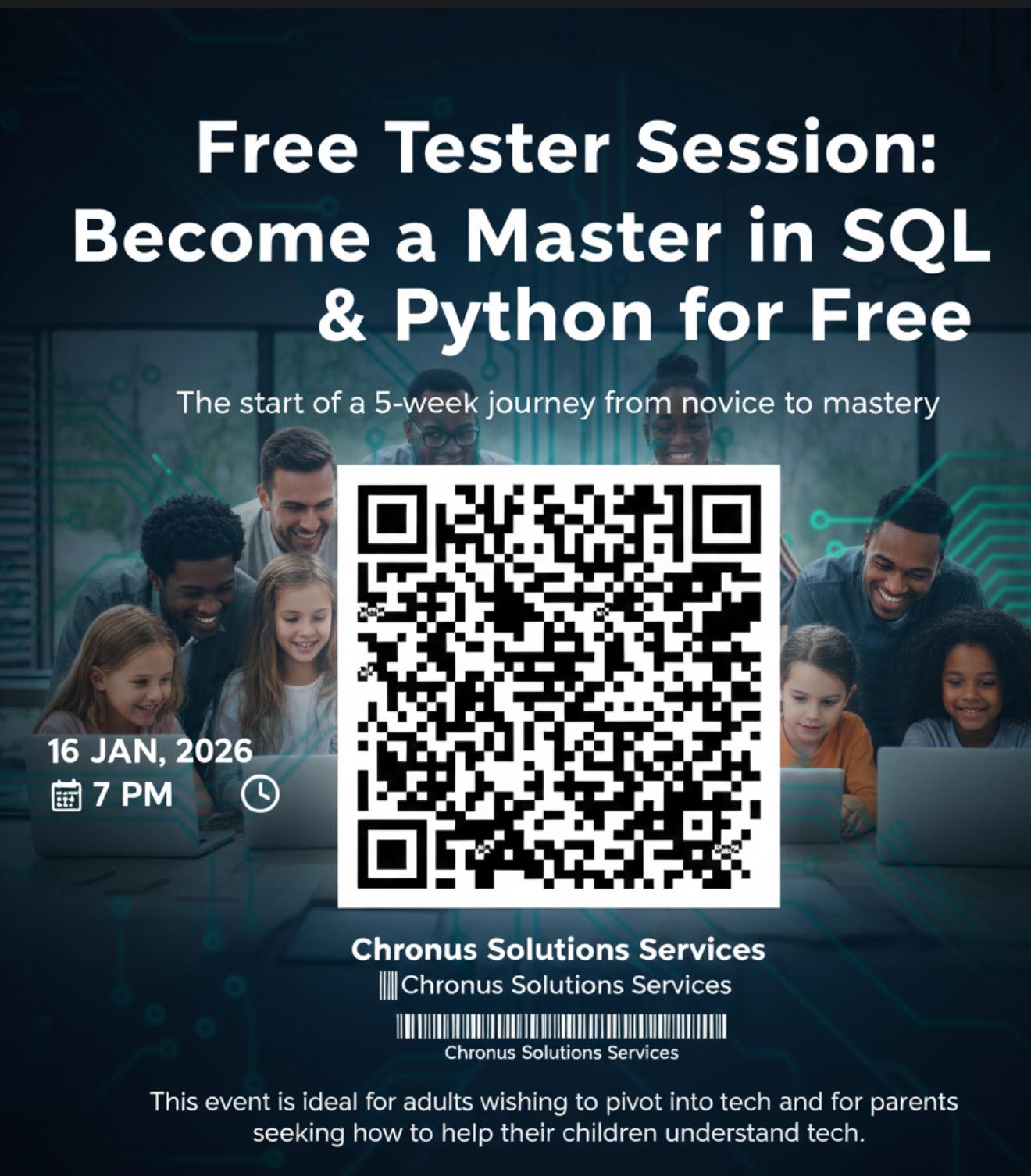 Free Tester session: Become a Master in SQL & Python
