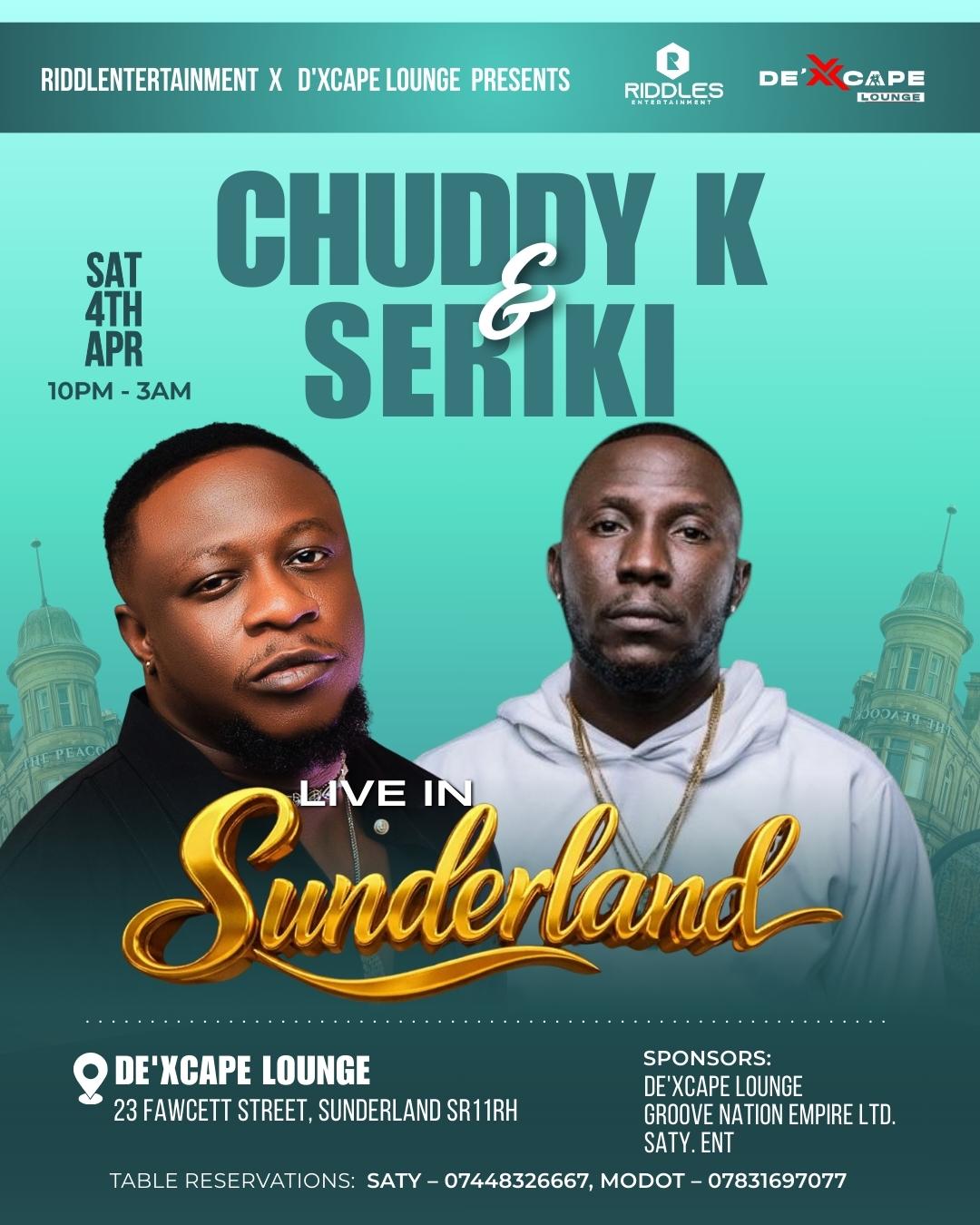 Chuddy K & Seriki Live in Sunderland